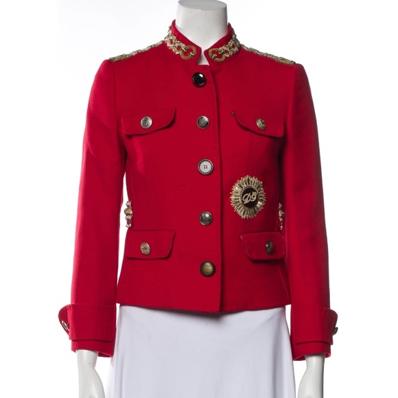 Dolce & Gabbana Jackets & Blazers - DOLCE & GABBANA  Baroque Royal Military  Uniform Wool Blazer Jacket  IT 42